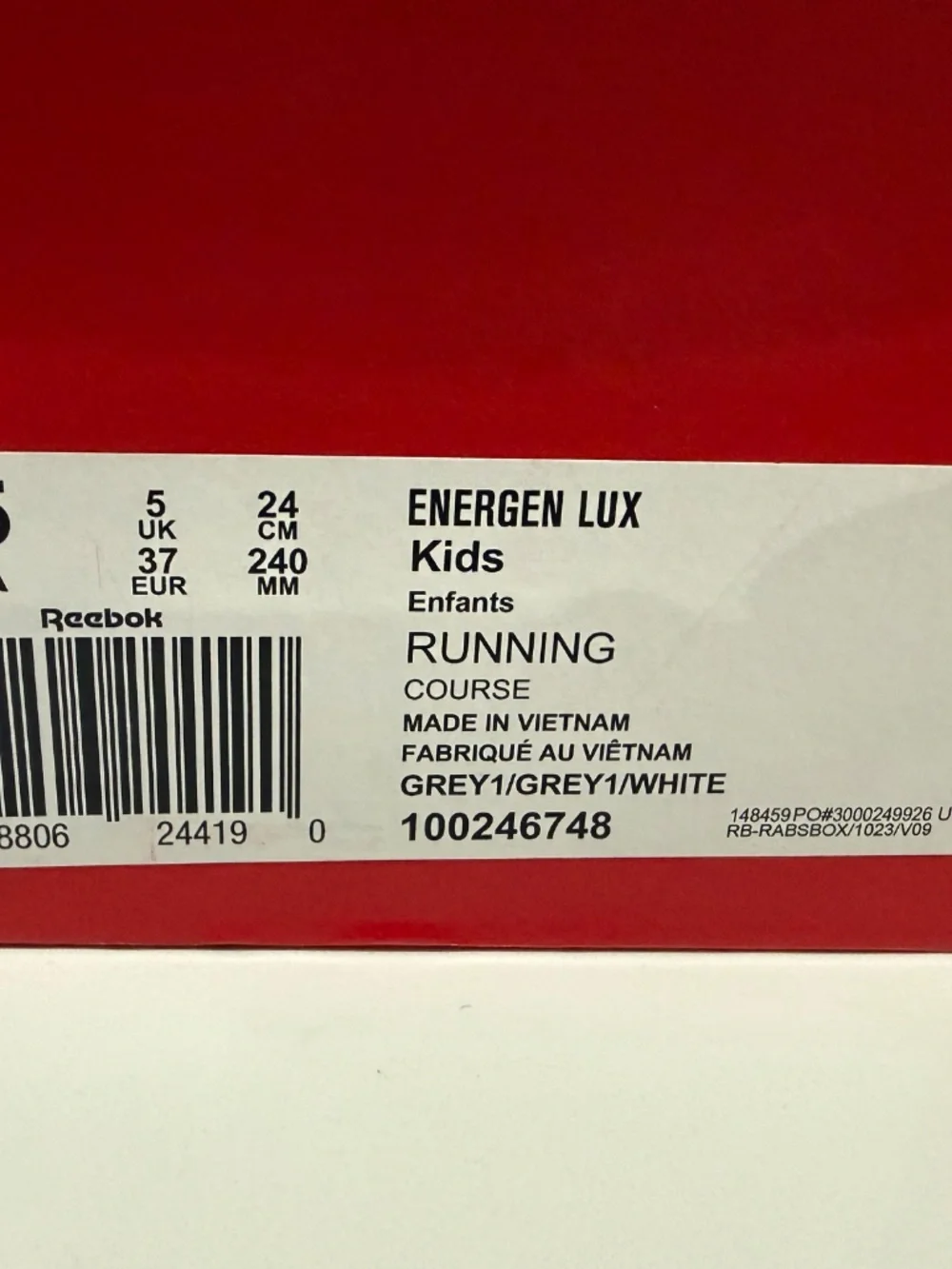 Reebok Energen Lux Running Shoe- Youth 5.5- W7